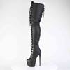 Pleaser - JUBILANT4012 Bottes cuissardes à plateforme - Noir Product image